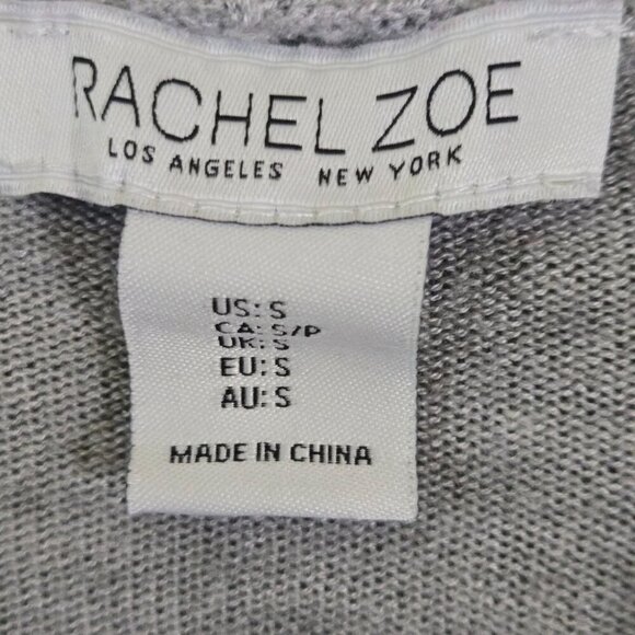 Rachel Zoe Sunday Funday Hooded Sweater Cashmere Blend Football Size S - Picture 5 of 6